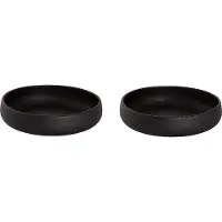 Maastricht porselein - Universe - Schaal - Kom - 2 stuks - ø 15,5 cm - Zwart - Porselein - Bordenset