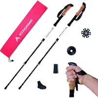 Atacama wandelstokken trekkingstokken opvouwbaar carbon - Telescopische wandelstokken licht - Nordic walking stokken absorberend telescopische wandelstok gum mi opvouwbaar