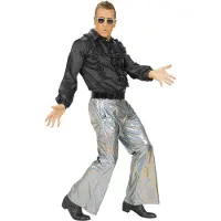 Widmann Holografische Broek, Zilver Man