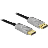 DeLOCK 85888 DisplayPort-kabel DisplayPort Aansluitkabel DisplayPort-stekker 25 m Zwart 8K UHD, Vergulde steekcontacten, Halogeenvrij