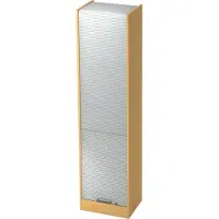 Hjh OFFICE PRO SIGNA R50 SG - Beuken/Zilver Roldeurkast Hoogte van de map | 5 OH Greeplijst kunststof