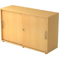 Hjh OFFICE PRO BETA 1752S - Beuken Hoogte van de map | 2 OH Schuifwandkast Metalen handgreep