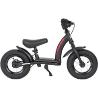 Bikestar Classic, 10 inch loopfiets, mat zwart unisex