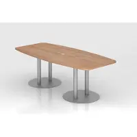 Hjh OFFICE PRO KARAT S 22 S - Karat Walnoot met voetstuk / Zilver 220 x 103