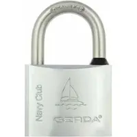 Gerda Navy Club KCNP 60mm Stalen Hangslot - Roestvrij & Weerbestendig