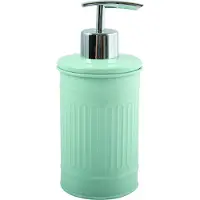 Spirella MSV Zeeppompje/dispenser - Industrial - metaal - mintgroen - 7.5 x 17 cm - 250 ml - Zeeppompjes