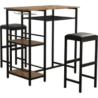 VCM 3-delige set bartafel bistrotafel bar counter kruk kruk Kolari