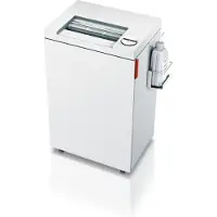 Ideal papiervernietiger 2445 MC/O, micro cut 0,8 x 12 mm, P-6, 35 l, 3-5 vel snijcapaciteit, olievernevelaar, met rollen, Blaue Engel, grijs