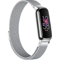 Strap-it Milanees Smartwatch bandje - Geschikt voor Fitbit Inspire 3 Milanese band - zilver - Horlogeband / Polsband / Armband