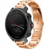 Strap-it Stalen schakel bandje - geschikt voor Polar Grit X / Grit X Pro / Vantage M / M2 / M3 / V3 - rosé goud