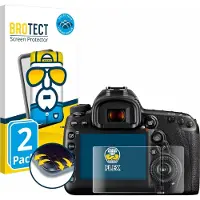 BROTECT - Screenprotector voor Canon EOS 5D Mark IV (Display + Schouderdisplay) - Folie Beschermfolie transparant volledig dekking - 2 Stuks