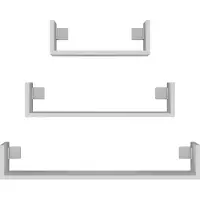 Topeshop Rekken, MOBI 3P BIEL plank Drijvende plank Wandverdeler Wit (40 x 20 x 14 cm)