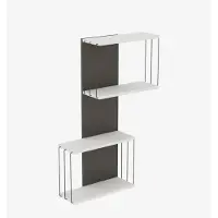 Kalune Design Wandplank Destan | spaanplaat wit 65x96x19 cm wandplanken en -haken | NADUVI
