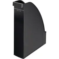 Leitz tijdschriftenhouder 2476, rugbreedte 70 mm, polystyreen, 6 stuks, zwart
