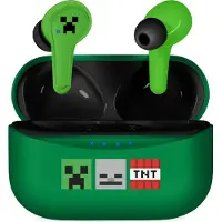 OTL TECHNOLOGIES Minecraft - draadloze oordopjes - met oplaadcase - touch control - extra eartips - TWS earpods bluetooth