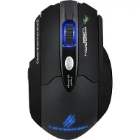 DragonWar Leviathan 3200DPI Gaming LED blauw met 8 knoppen - Neeir (Bedraad), Muis, Zwart