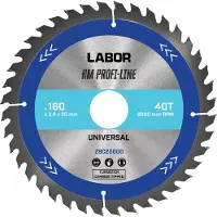 Labor HM cirkelzaagblad universeel 160x30x2,2mm 40T