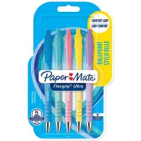 Papermate FlexGrip Ultra Intrekbaar Balpen Blauw 1 mm Medium Balpen 5 Stuks