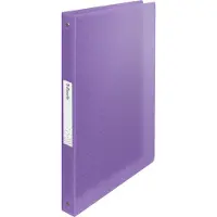 Esselte Colour'Breeze ringmap, 4 ringen, PP, ft A4, met soepele kaft, lavendel - 12 stuks
