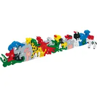 Legler Puzzel Dieren Hout - - Letters en cijfers - 58 x 11 cm - 12 stukken