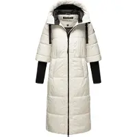 NAVAHOO Wintermantel 'Ciao Miau XIV' wit