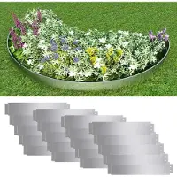 vidaXL Grasboorden 20 st 100x20 cm gegalvaniseerd staal