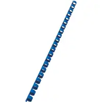 GBC inbindruggen, plastic, Ø 10 mm, 100 stuks, blauw