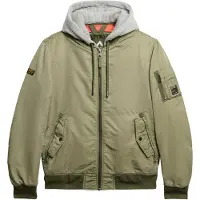 Superdry Tussenjas 'Ma1' lichtgrijs / olijfgroen