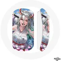 MANIACASE Draadloze Muis - Yamato - One Piece - Wit - Compatibel met Mac en PC - USB Wi-Fi