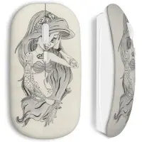 MANIACASE Draadloze Muis - Ariel - Punk - Inclusief USB WiFi Stick - Compatibel met Mac en PC - Wit