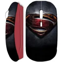 MANIACASE Draadloze Muis - Superman - Rood - USB Wifi - Compatibel met Mac en PC - Ergonomisch