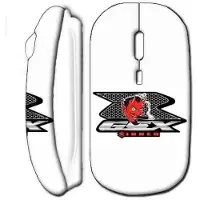 MANIACASE Draadloze Muis - - Suzuki Gsxr - Wit - USB Wifi - Compatibel met Mac en PC