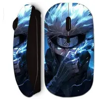MANIACASE Draadloze muis - - Kakashi Hatake - Zwart - Geleverd met USB-ontvanger - Fanart anime
