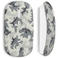 MANIACASE Draadloze Muis - - Militaire - Grijs - USB Wifi - Compatibel met Mac en PC