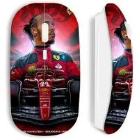 MANIACASE Draadloze muis - - Lewis Hamilton - Wit - Nano USB-ontvanger - Optisch