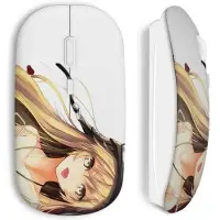 MANIACASE Draadloze Muis - - Manga Bakemonogatari - Inclusief WiFi USB Stick - Compatibel met Mac en PC - Wit