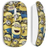 MANIACASE Draadloze Muis - Minions - Geel - Inclusief WiFi USB Stick - Compatibel met Mac en PC - Ergonomisch