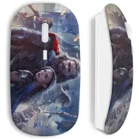 MANIACASE Draadloze Muis - Thor - Wit - Compatibel met Mac en PC - Inclusief WiFi USB-stick - Draadloze technologie