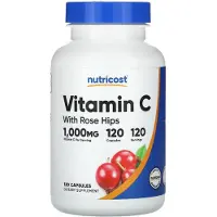 Nutricost - Vitamine C met Rozenbottels Capsules (120 Capsules)