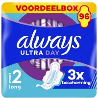 Always Ultra Long Maandverband Met Vleugels Maat 2 - 96 Stuks