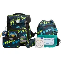 School-mood Champion Pro Schooltas set 7-delig groente