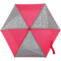 Step by step Paraplu grijs / neonroze / wit