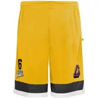 Outerstuff Los Angeles Lakers Lebron James Short Geel | L