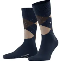 Burlington Sokken beige / marine / donkergroen