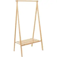 MCW Staande kapstok -B82, kapstok, bamboe opvouwbaar 150x84x57cm