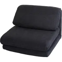 Mendler Fauteuilbed -E68, slaapbank functionele fauteuil inklapbare fauteuil, stof/textiel ~ donkergrijs