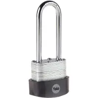 Yale Y125B/40/163/1 Vorhängeschloss 40 mm Silber, Schwarz Schlüsselschloss