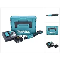 Makita Ratel, DWR 180 RG1J Accu ratelschroevendraaier 18 V 47.5 Nm 1/4" 3/8" + 1x accu 6.0 Ah + lader + Mak (1/4" - 3/8")