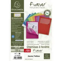 Exacompta venstermap geel A4 (100 stuks)