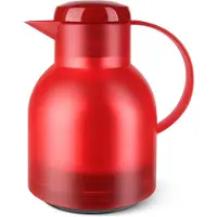 EMSA 504232 SAMBA PICHET ISOTHERME QUICK PRESS ROUGE TRANSLUCIDE 1,0 L